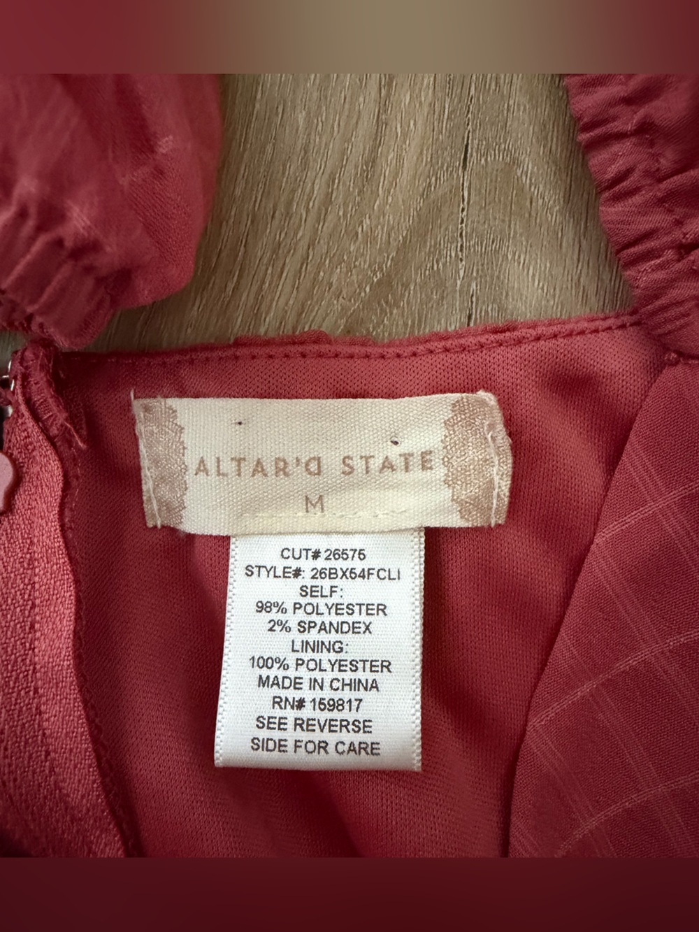 ALTERD STATE Puff Sleeve Ruffled Mini Dress NWT - Picture 7 of 7